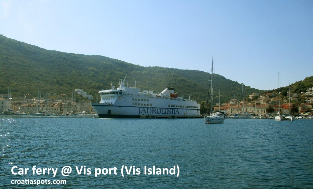 Jadrolinija Car ferry Vis from Split & drive between Dubrovnik and Vis island