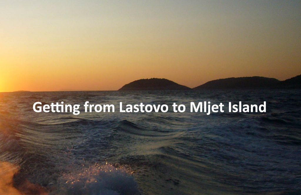 Sailing between Mljet and Lastovo islands - views