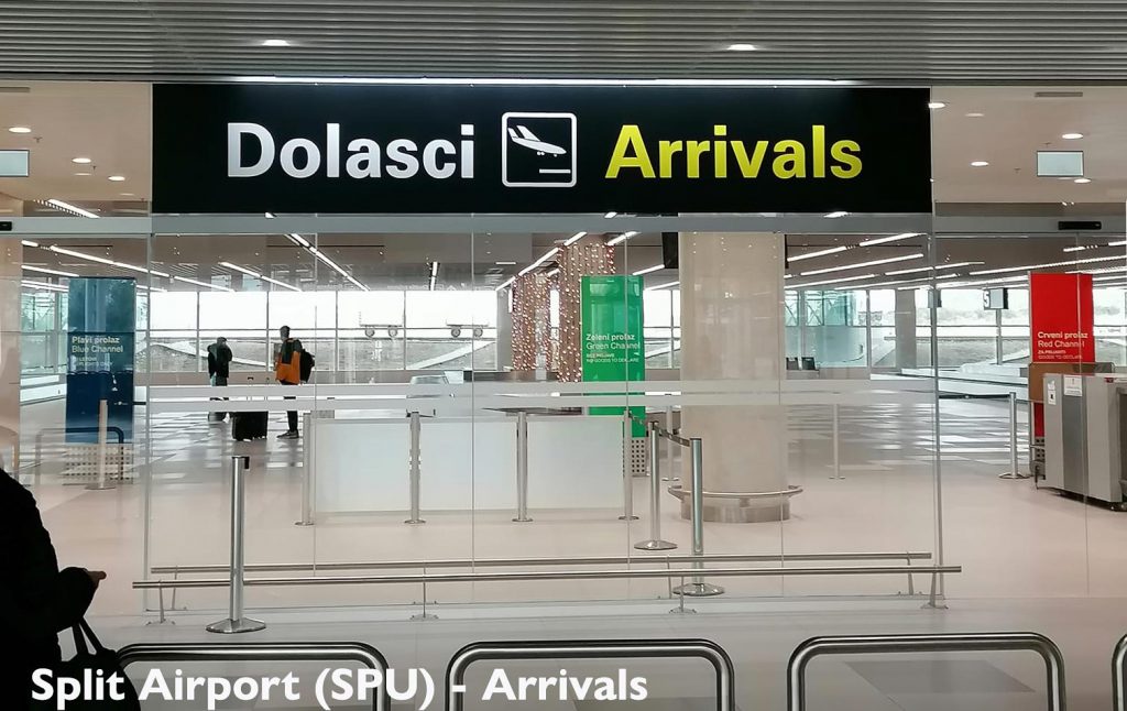 Airport entrance - arrivals terminal