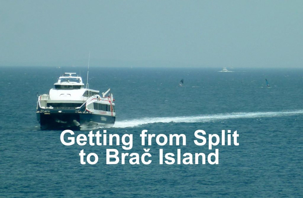 Ferry crossing between Split and Brac Island – views over the seascape & coastline